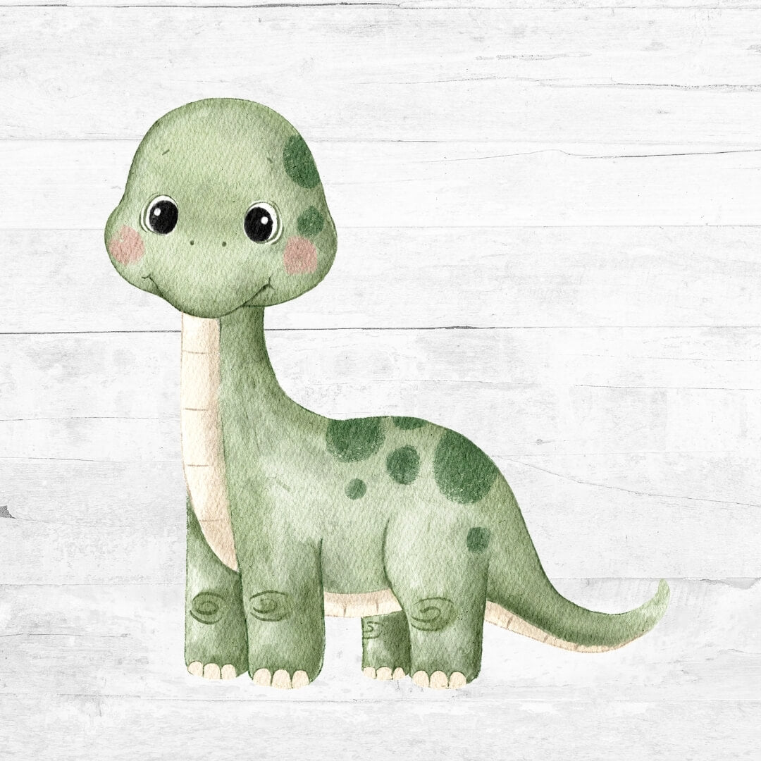 Bügelbild Dino World Blue - Dino 3 - Langhals