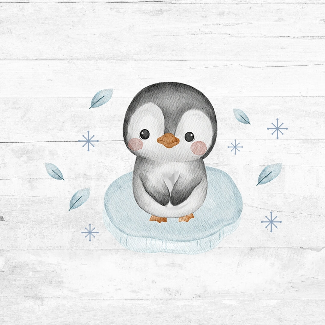 Bügelbild Winterwunderland 4 - Pinguin