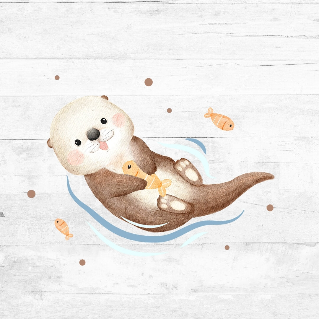 Bügelbild Otterliebe - Otter 1