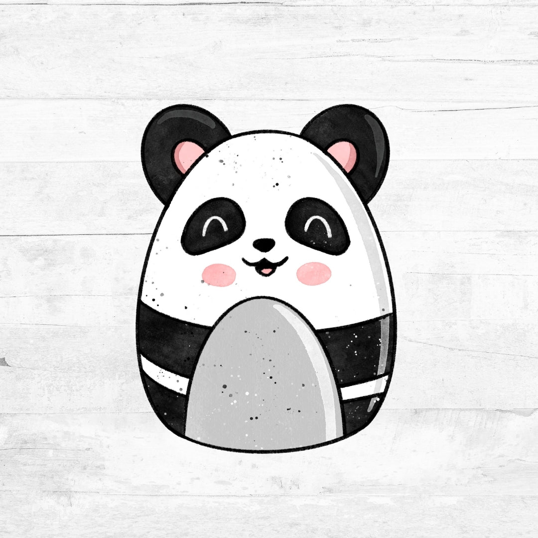 Bügelbild Flauschis - Panda