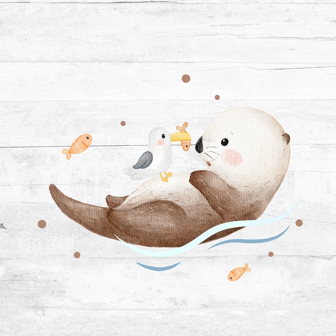 Bügelbild Otterliebe - Otter 2