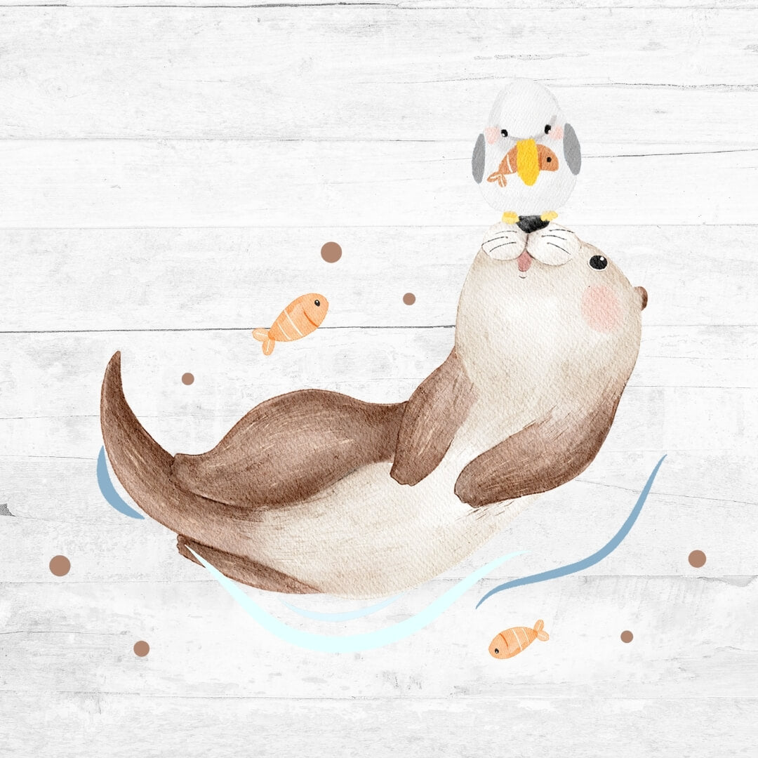 Bügelbild Otterliebe - Otter 3