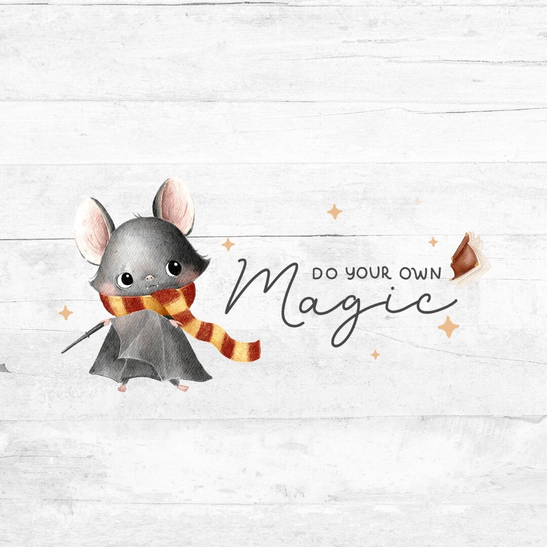 Bügelbild Bat Wizzard mit Schrift