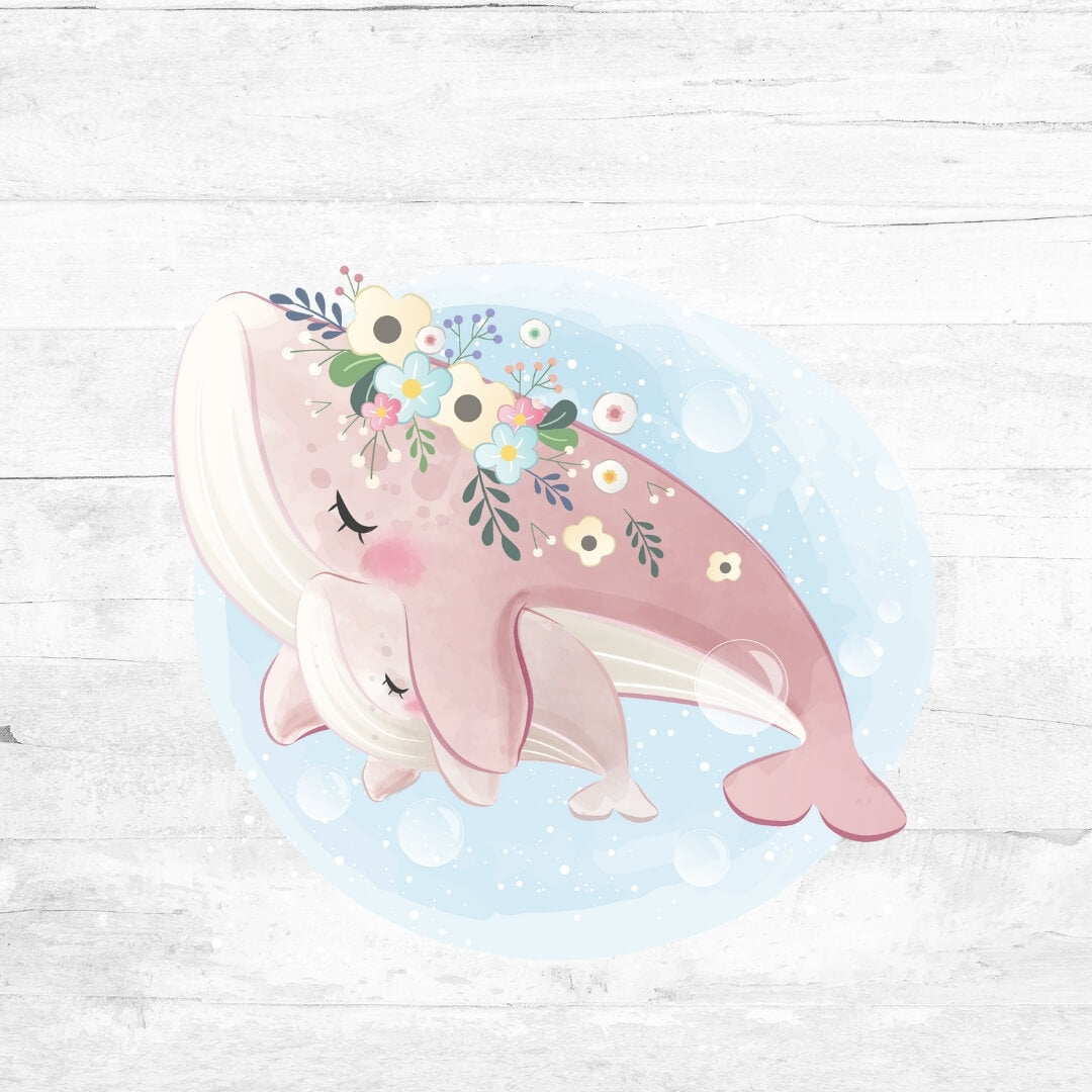 Bügelbild Blumenwal