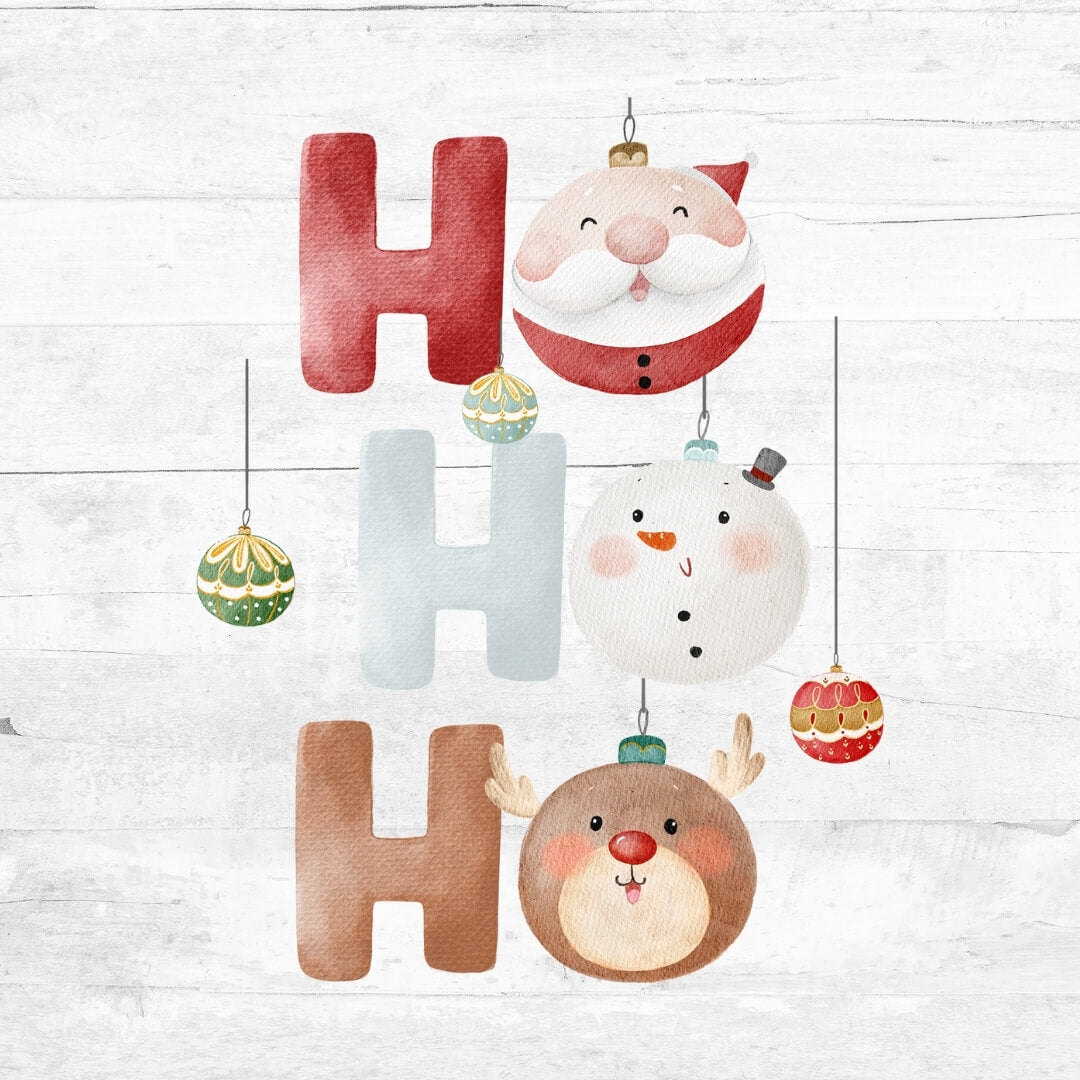 Bügelbild HoHoHo