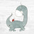 Bügelbild Rawr Some  - Dino Langhals