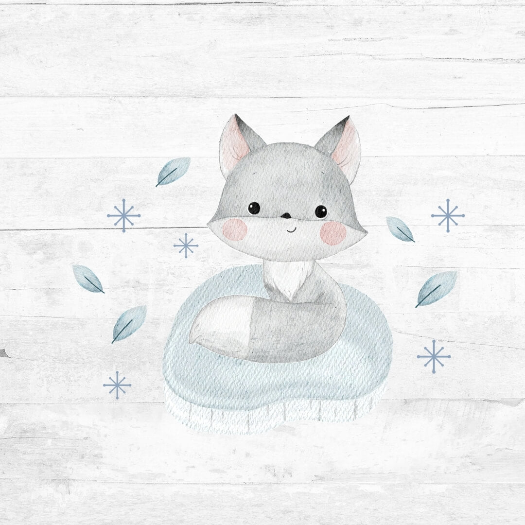 Bügelbild Winterwunderland 5 - Schneefuchs