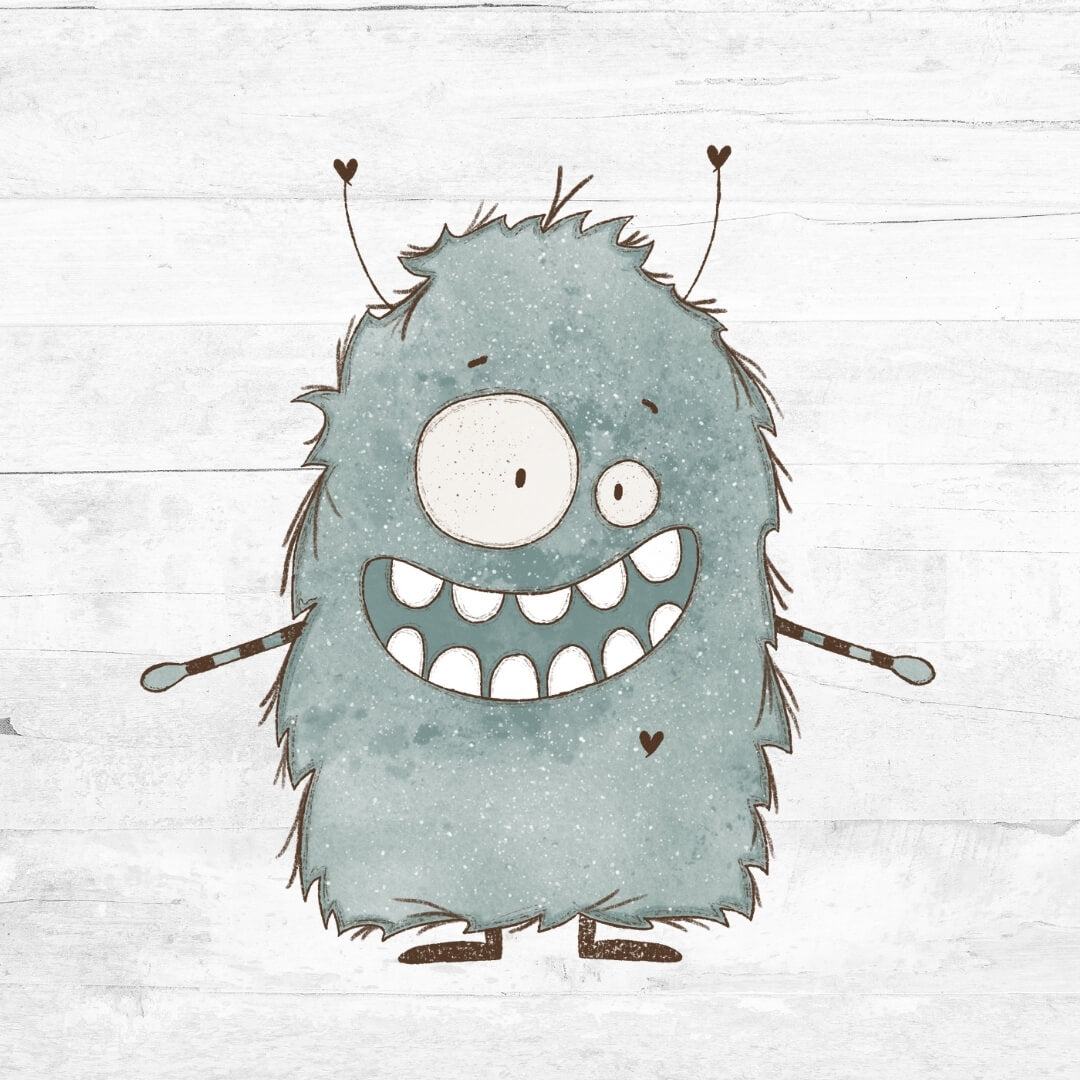 Bügelbild Monsterchen