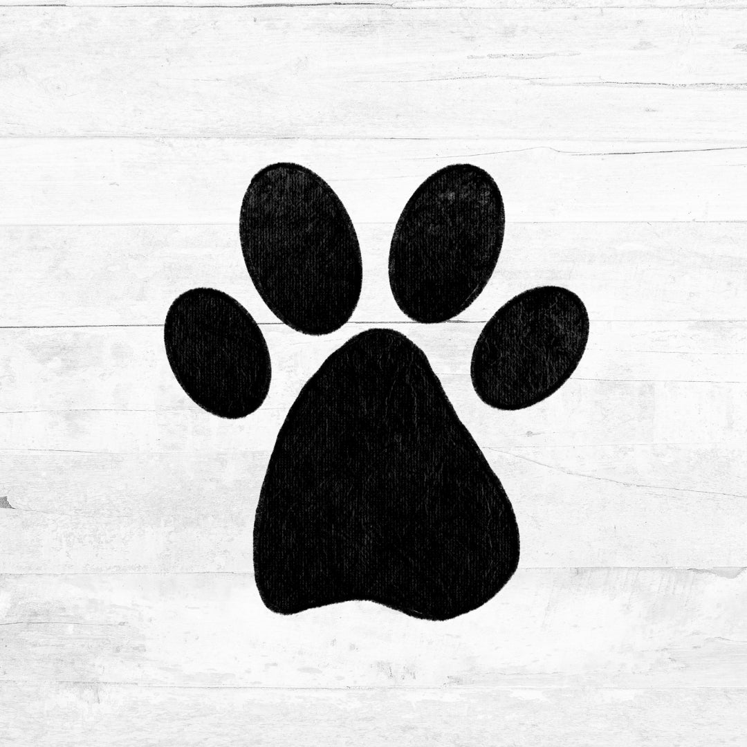 Bügelbild Hundehelden - Pfotenabdruck