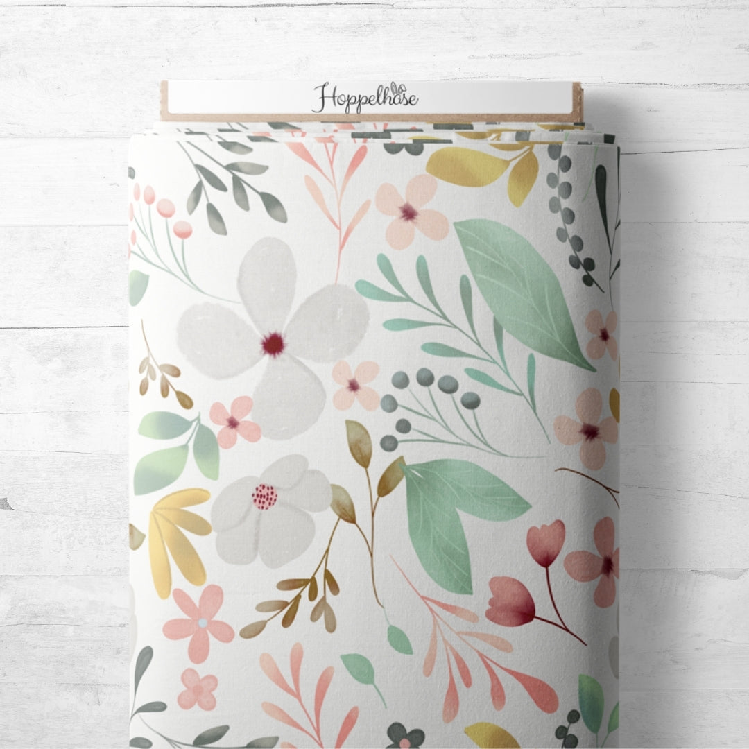 Bunte Blumen auf weiß