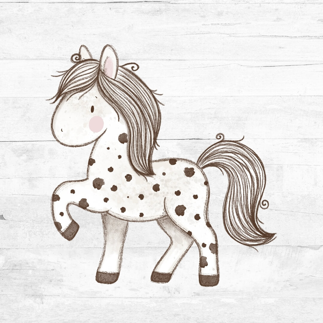 Bügelbild Pferdchen