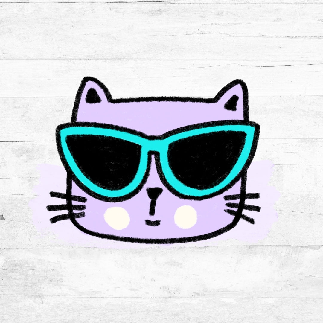 Bügelbild Wonderful World  - Katze