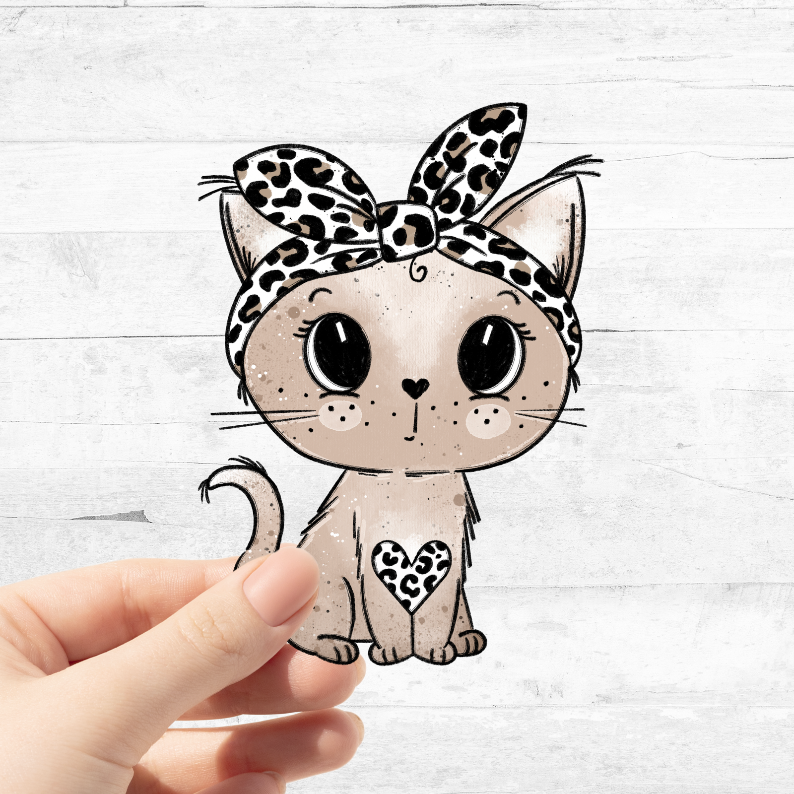 Bügelbild Leo Kitty