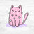 Bügelbild Wonderful World  - Katze 2