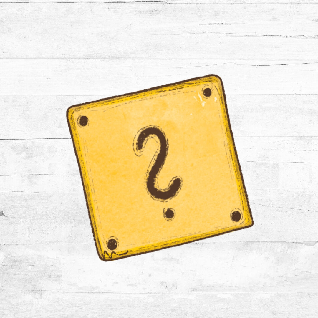 Bügelbild Game On Blume Fragezeichen