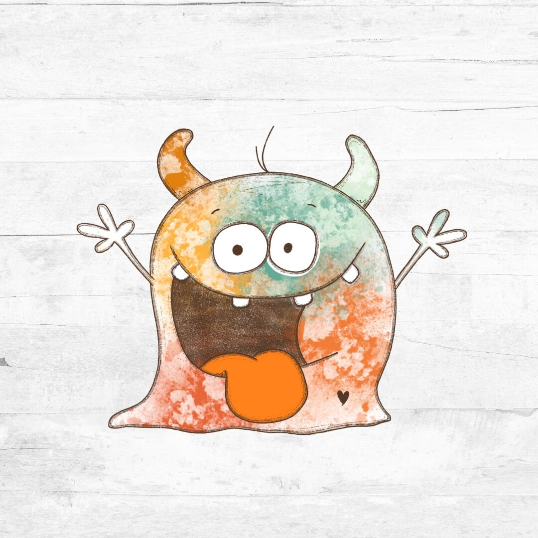 Bügelbild monstermäßig  - Monster