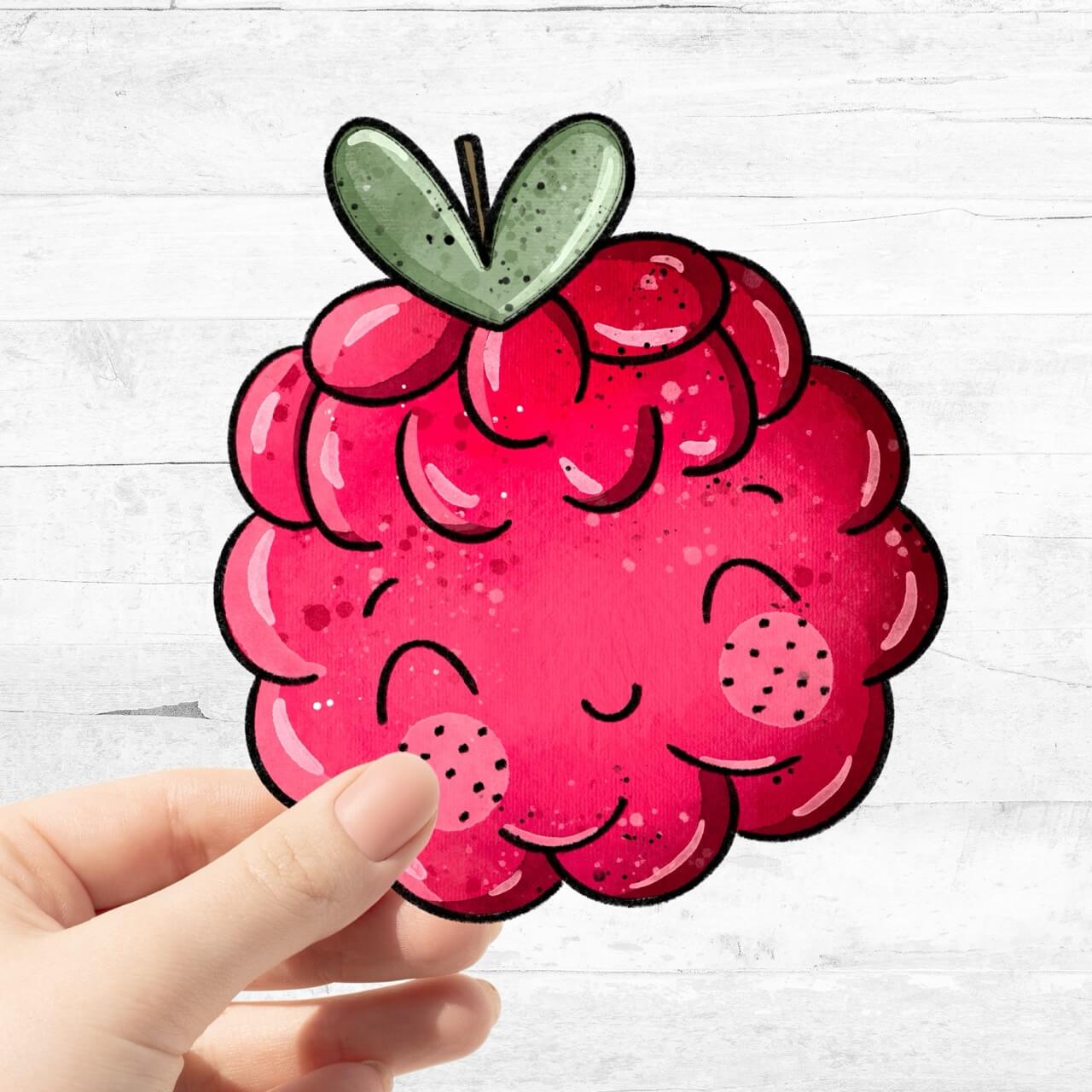 Bügelbild Himbeerchen 1