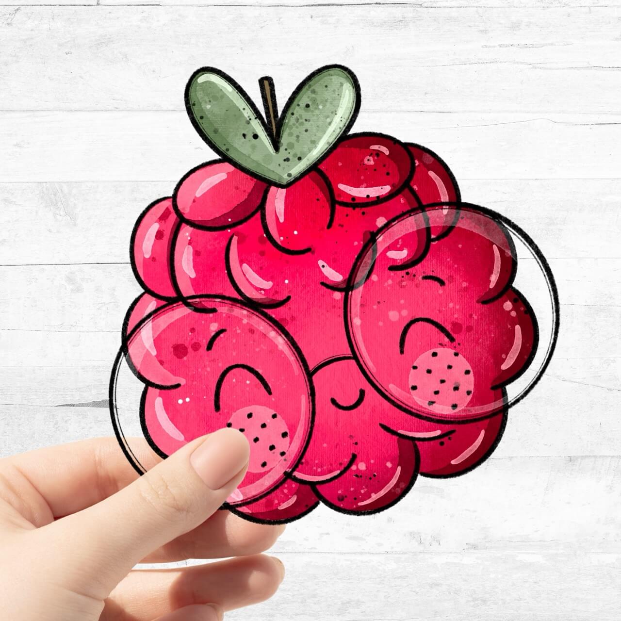 Bügelbild Himbeerchen 2