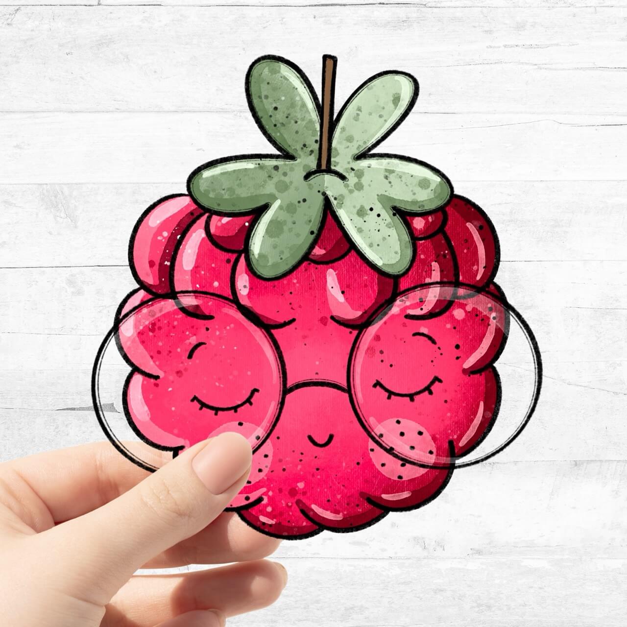 Bügelbild Himbeerchen 3