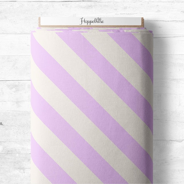 Streifen lila/cream