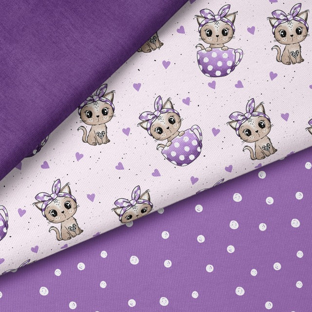 Tassen-KittyPunkte flieder