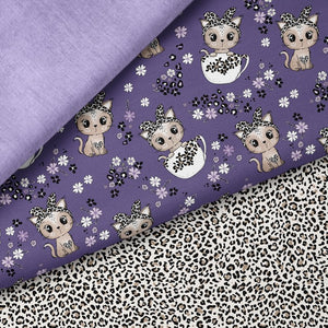 Leo-Tassen-Kitty lila