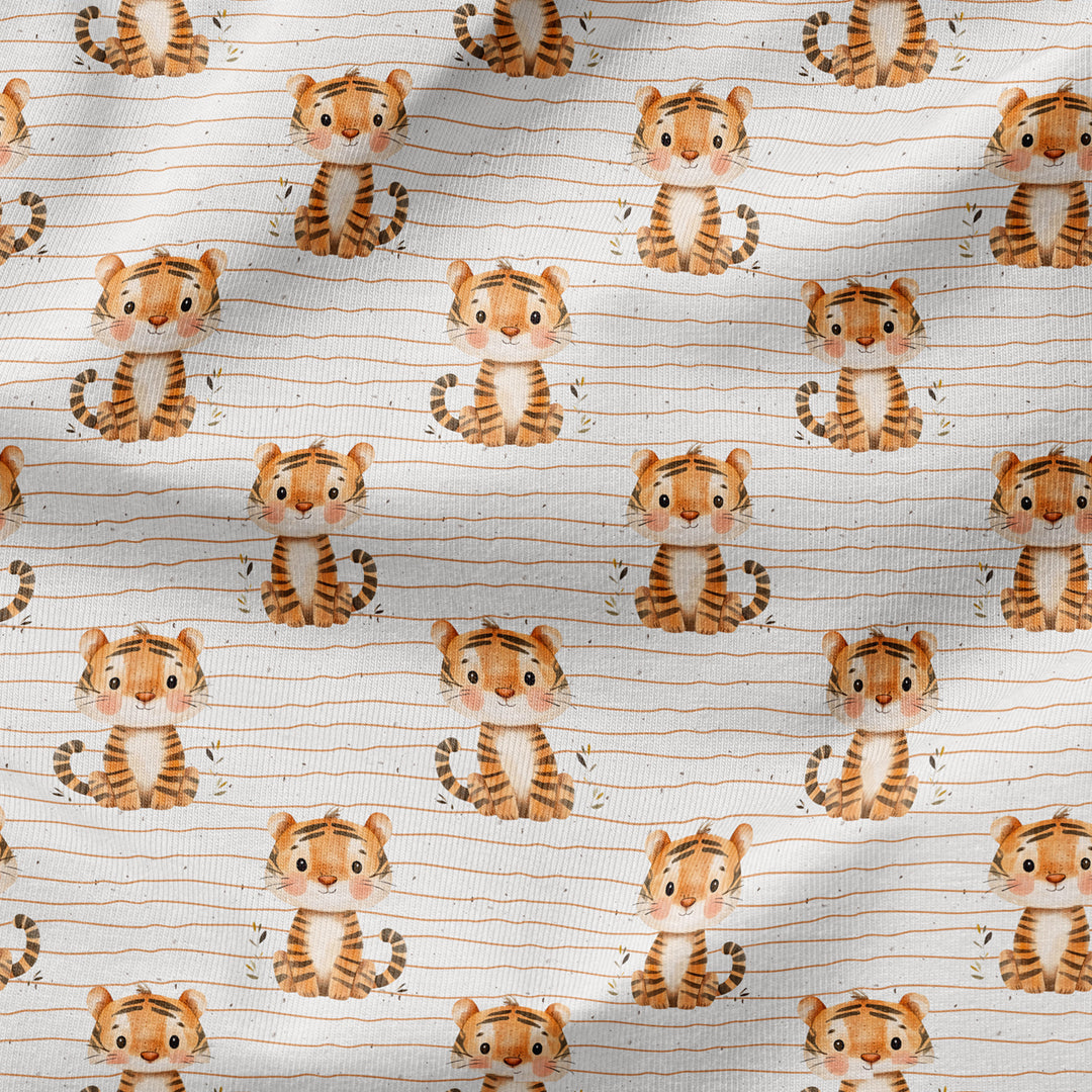 Bügelbild kleiner Tiger