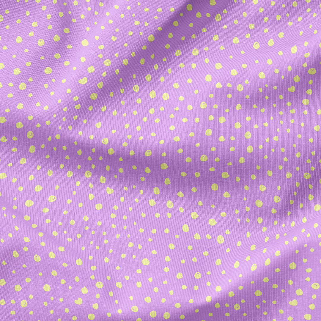 Punkte lila/gelb