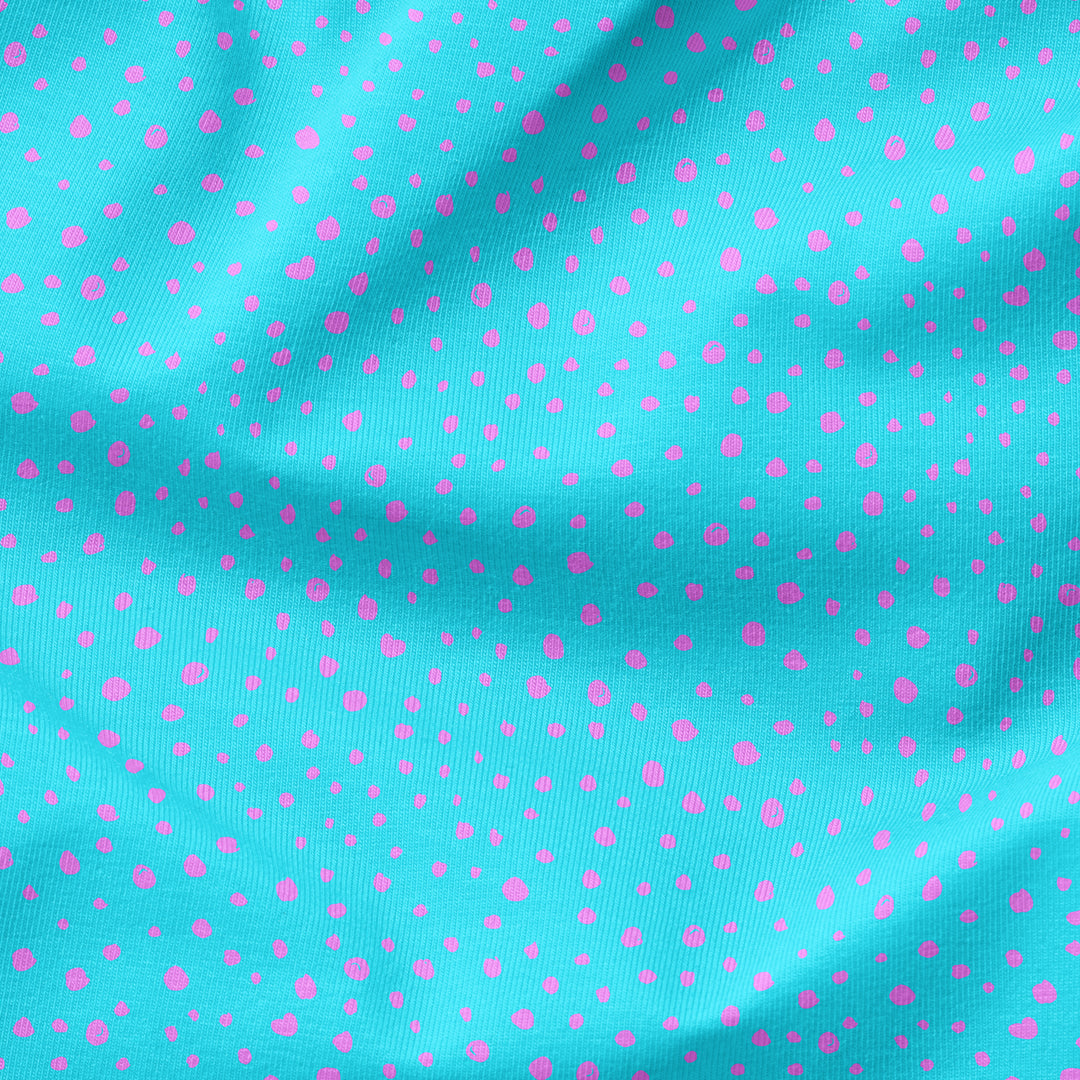 Punkte türkis/rosa