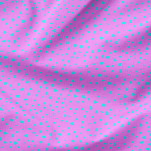 Punkte rosa/türkis Jersey Reaktiv Drop