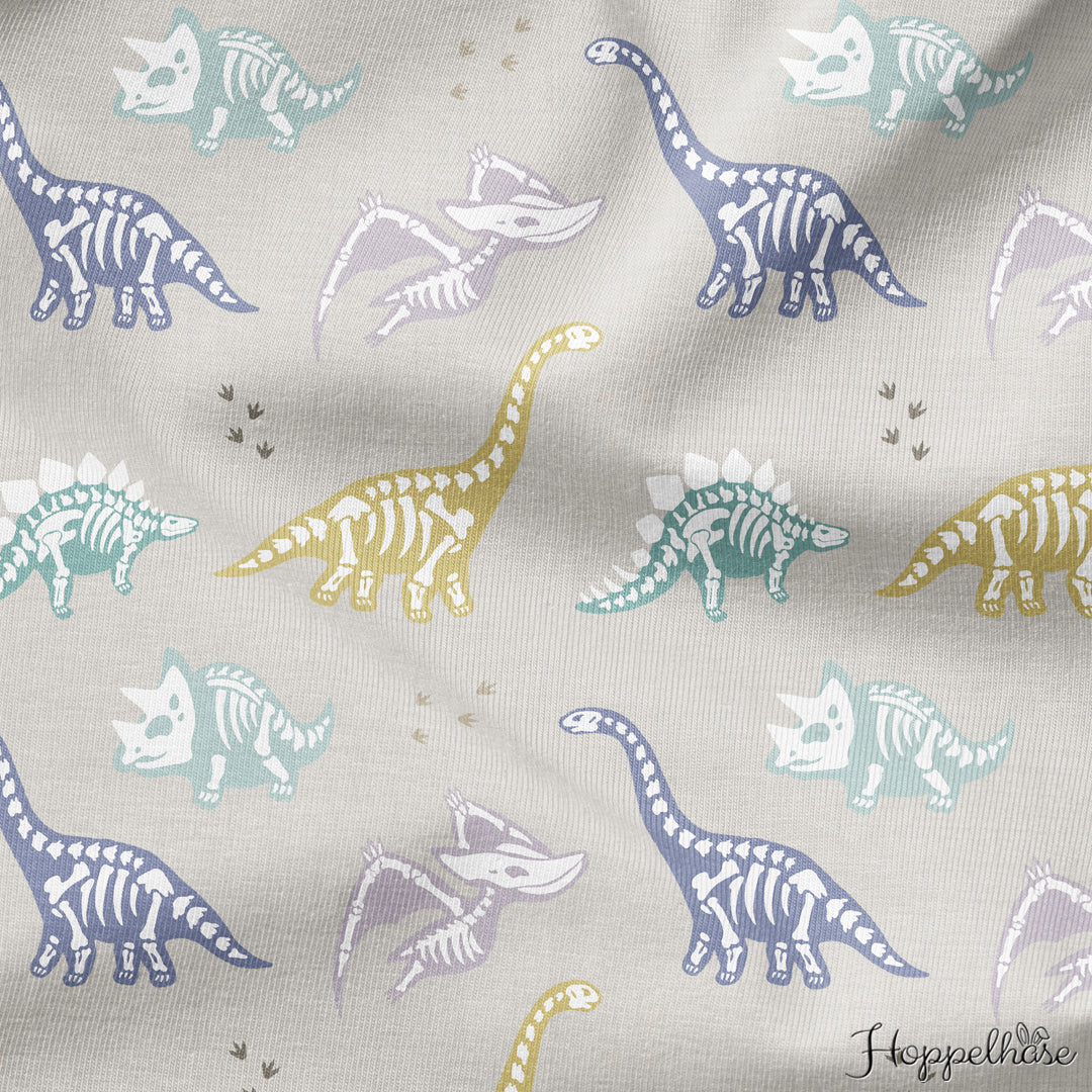 Bügelbild bunte Dino Skelette - Skelett 1