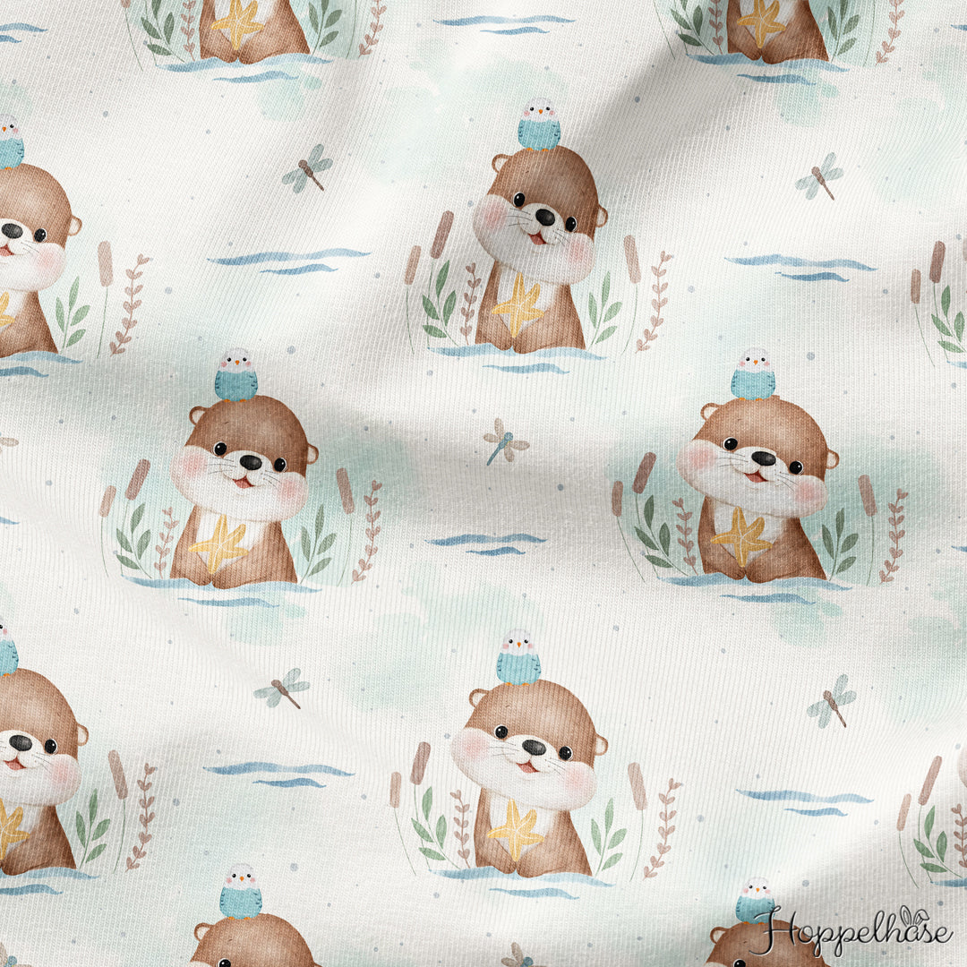 Bügelbild kleiner niedlicher Otter