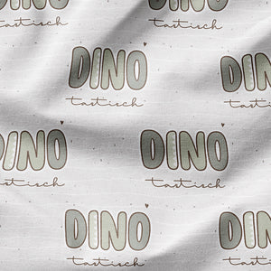 Bügelbild Dinotastisch Schriftzug