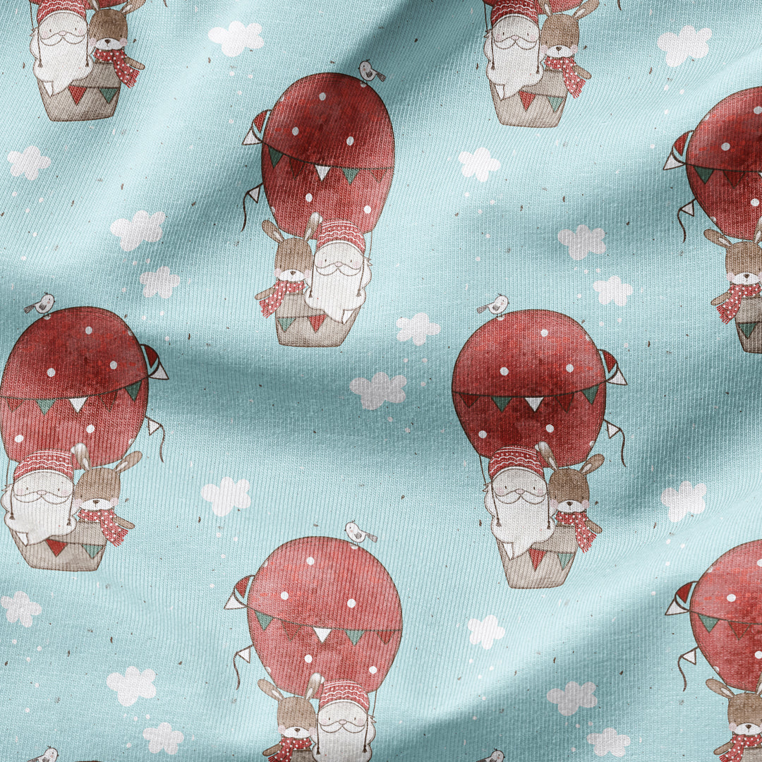 Bügelbild Unterwegs mit Wolken