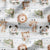 Bügelbild Wildlings - Giraffe mit Schrift