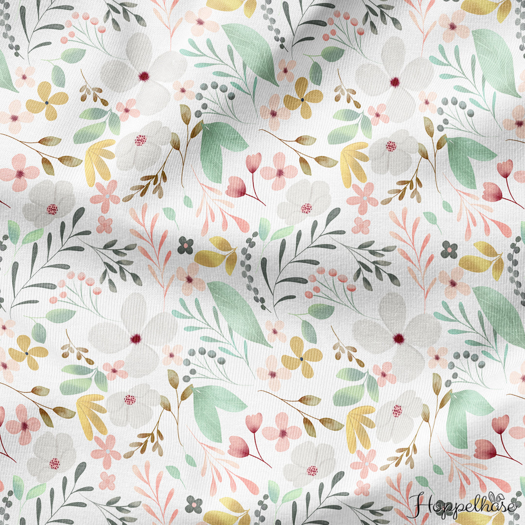 Bunte Blumen auf weiß