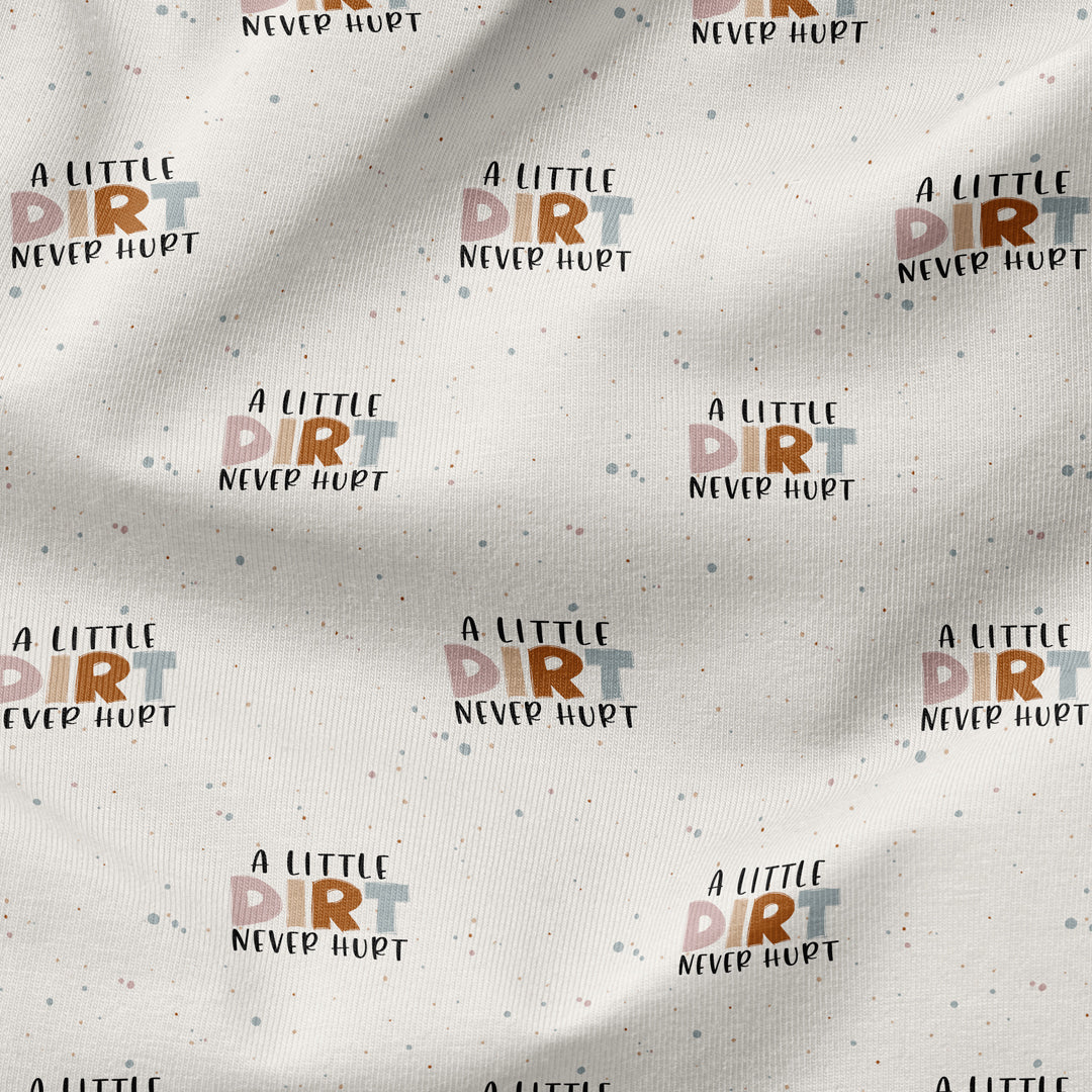 Bügelbild - a little Dirt never hurt - Pastell Pop