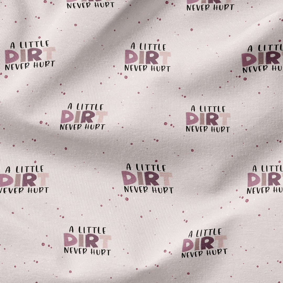 Bügelbild - a little Dirt never hurt - Sweet Cherry Joghurt