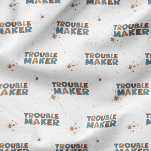 Bügelbild Trouble Maker -  warm and blue
