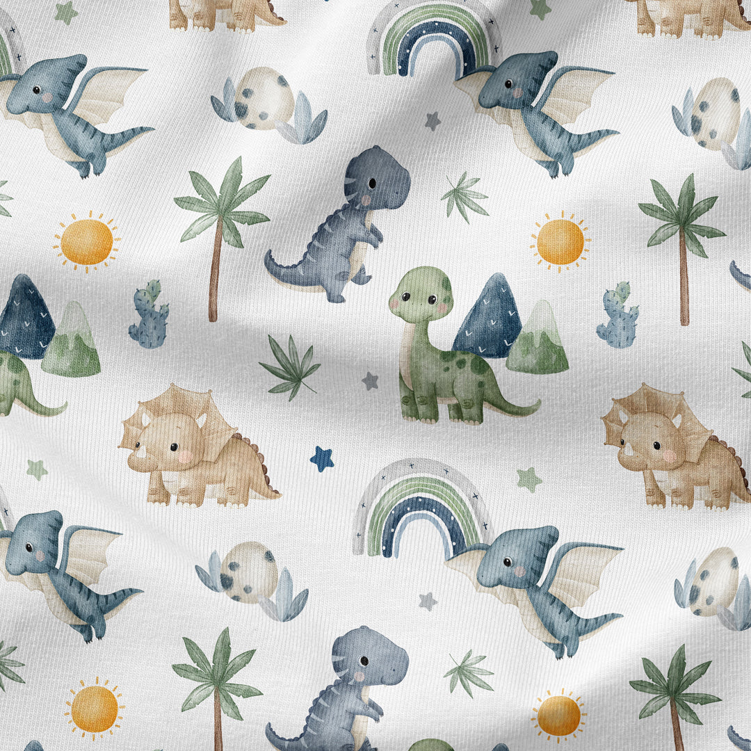 Bügelbild Dino World Blue - Dino 3 - Langhals