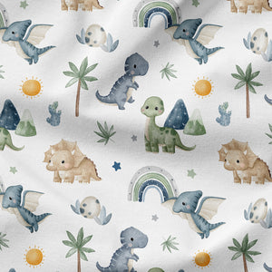 Bügelbild Dino World Blue - Dino 3 - Langhals