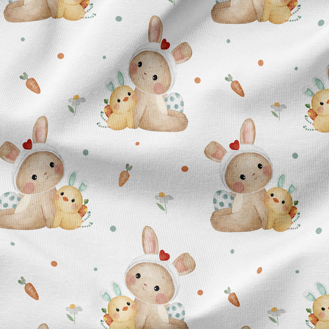 Bügelbild Hasi und Küken