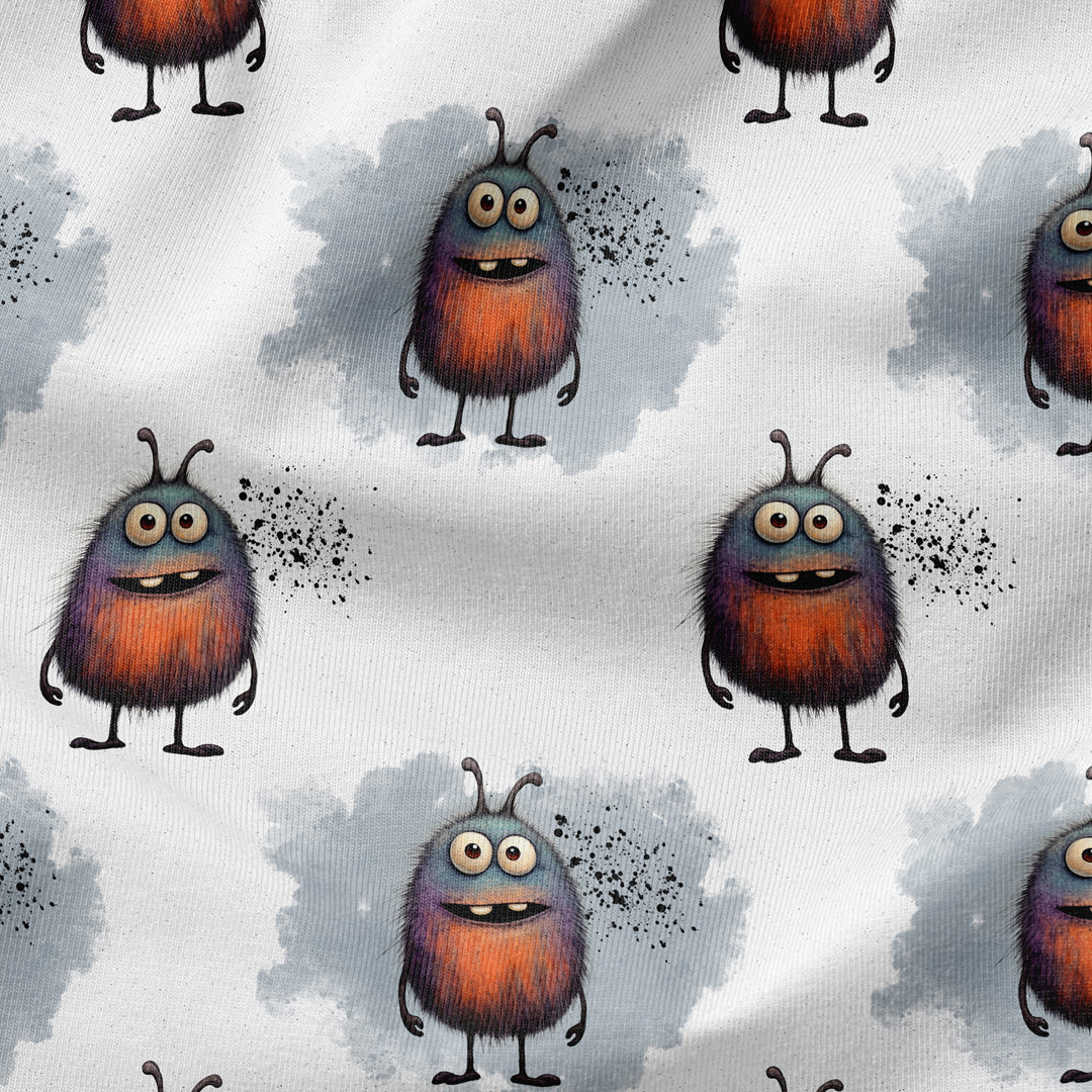 Bügelbild little Monster mit Schriftzug