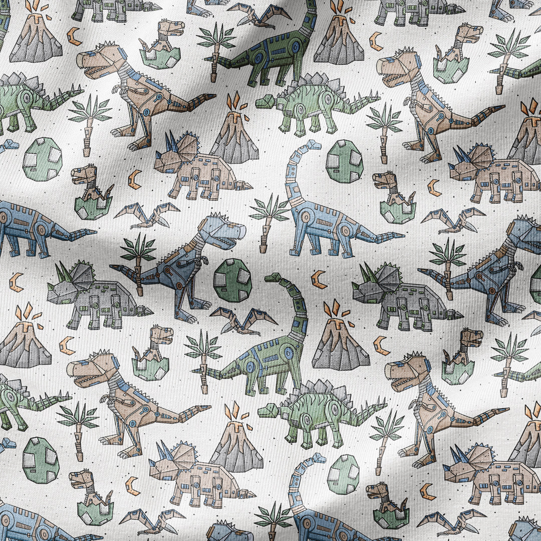 Bügelbild RoboterDinoWorld - Stegosaurus grün