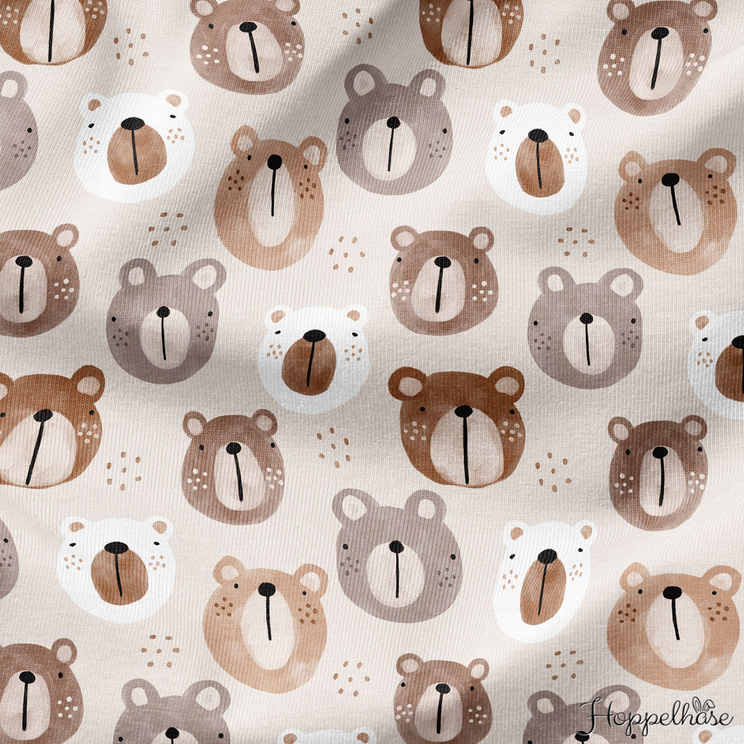 Bügelbild Bärenkopf 1