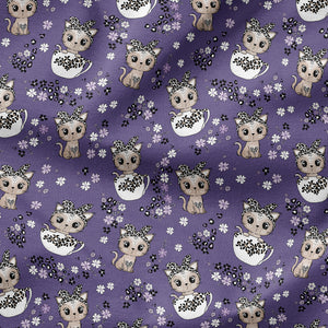 Leo-Tassen-Kitty lila