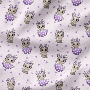 Tassen-KittyPunkte flieder