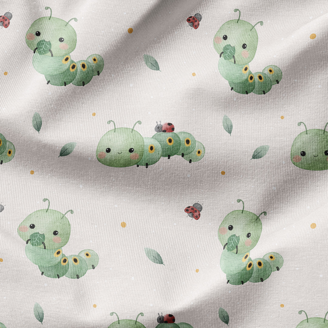 Bügelbild kleine Raupe