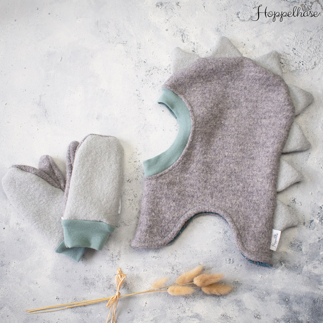 Set für Lena Walk-Schlupfmütze mit passenden Handschuhe