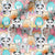 Bügelbild Flauschis - Panda